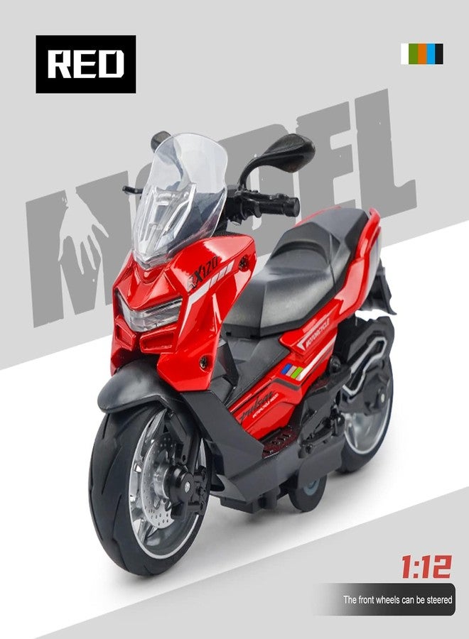 KENIRY Police Motorcycle Toy - Pull Back Motorcycle Toys, Tiny Gift with Music Lighting, Latte Motorcycles Toy for Kids Boys Age 3-8 Year Old [New] (PALSAR RX120-RED) - Image 2